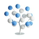 Ver imagem 1 de Luminária de Mesa Árvore de Luz Estilo Bonsai com Bolinhas Bivolt (azul e Branco)