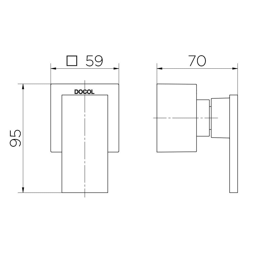Acabamento Base Deca 3/4" Docol New Edge Cobre Polido 925830 - 2