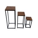 Ver imagem 5 de Kit Mesas Mesinhas Auxiliar Decoração Estilo Industrial MEZANINO FERRO E MADEIRA MINAS ARTE PRÓPRIA 