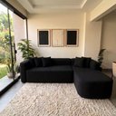 Ver imagem 3 de Sofá Orgânico Módulo Curvo Siena 2,6MTS Boucle Preto - Montanari'S Decor