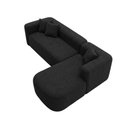 Ver imagem 6 de Sofá Orgânico Módulo Curvo Siena 2,6MTS Boucle Preto - Montanari'S Decor
