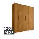 Ver imagem 3 de Guarda Roupa Matisse 210cm em Mdf 100% com Cabideiro Extensivel - Cumaru Madetec