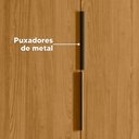 Ver imagem 7 de Guarda Roupa Matisse 210cm em Mdf 100% com Cabideiro Extensivel - Cumaru Madetec