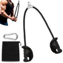 Ver imagem 1 de Puxador Triceps Corda Academia Pegada Anatomica Musculaçao Pulley Crossover Reforçado Mosquetao Trei