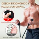Ver imagem 4 de Puxador Triceps Corda Academia Pegada Anatomica Musculaçao Pulley Crossover Reforçado Mosquetao Trei