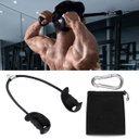 Ver imagem 5 de Puxador Triceps Corda Academia Pegada Anatomica Musculaçao Pulley Crossover Reforçado Mosquetao Trei