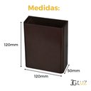 Ver imagem 5 de Kit 8 Arandela 2 Fachos Preta / Branca / Marrom Externa 3w - Marrom