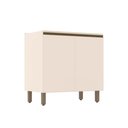 Ver imagem 1 de Balcão Cozinha P/cooktop Connect C/2 Portas S/tampo 80x52x81cm Off White - Henn