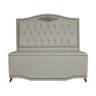 Cabeceira mais Calçadeira Casal King 195cm Para Cama Box Greta Suede Bege - DS Estofados - 1