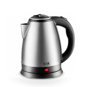 Chaleira Jarra Elétrica Térmica Bule com Tampa Inox Prateada 1.8 Litros Bak