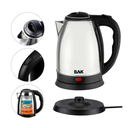 Ver imagem 2 de Chaleira Jarra Elétrica Térmica Bule com Tampa Inox Prateada 1.8 Litros Bak