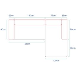 Sofá Modular Celinne Luxuoso Sala de Estar Decoração Luxo 265cm Suede Azul Tiffany - 3 Sofá Modular Celinne Luxuoso Sala de Estar Decoração Luxo 265cm Suede Azul Tiffany - 3