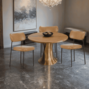 Ver imagem 3 de Kit 6 Cadeiras Mona para Sala Jantar Gourmet em Aço Courissimo Whisky-edecasamoveis