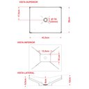 Ver imagem 4 de Cuba de Apoio Para Banheiro Lavabo C01 Folha F44 Cinza - Lyam Decor