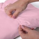 Ver imagem 2 de Lençol Queen Avulso 400 Fios Percal Poliéster Liso Toque Macio com Elástico