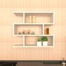 Nicho Zig Minimalista Branco Mdf Organizador Cozinha - Rufatto Decorações - 1