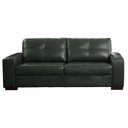 Ver imagem 2 de Sofá Decorativo 2 Lugares Turim 200cm Couro Verde G58 - Gran Belo