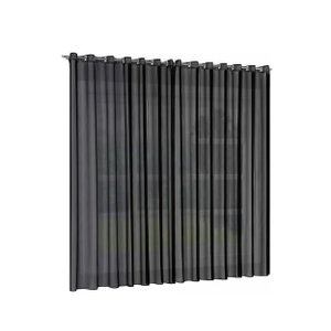 Cortina Roma Para Sala e Quarto 4,00 x 2,50 Admirare: Preta