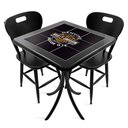 Ver imagem 1 de Conjunto Mesa Madeira Azulejo 60x60cm - Bistrô Fixa 78cm + 2 Cadeiras 43 - Preta - Harley Davidson Genuine