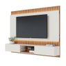 Painel Ripado Búzios 2.2 com LED Para TV até 75 Polegadas 2 Portas 1 Prateleira de Vidro Colibri Off - 5