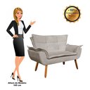 Ver imagem 3 de Kit 01 Namoradeira e 02 Poltronas Opala Suede Marrom Rato