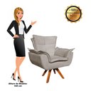 Ver imagem 7 de Kit 01 Namoradeira e 02 Poltronas Opala Suede Marrom Rato