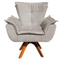 Ver imagem 4 de Kit 01 Namoradeira e 02 Poltronas Opala Suede Marrom Rato