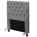 Ver imagem 1 de Cabeceira Cama Box Solteiro 90cm Cristal Suede Cinza - JS Móveis