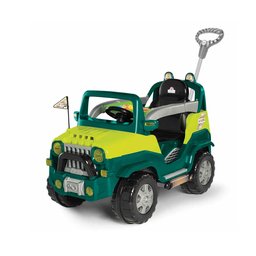 Carrinho Diipi Passeio Empurrador com Pedal Premium Criança Divertido Andador Cor Verde - 1