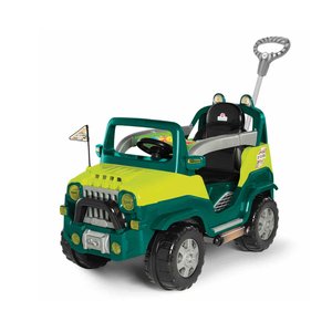 Carrinho Diipi Passeio Empurrador com Pedal Premium Criança Divertido Andador Cor Verde