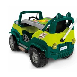 Carrinho Diipi Passeio Empurrador com Pedal Premium Criança Divertido Andador Cor Verde - 6