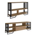 Ver imagem 2 de Conjunto Sala Rack e Aparador Industrial Mel P1017 P1021