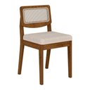 Ver imagem 6 de Conjunto Mesa Lins 4 Cadeiras Sextavada Freijó/pto/bouclé Off - M.a Freijó/preto/bouclé Off