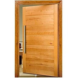 Porta Pivotante de Madeira Maciça Bbb 2,14x0,98 C/puxador e Fechadura - 1