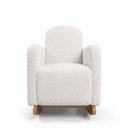 Ver imagem 2 de Poltrona de Amamentação com Balanço Orgânica Saori W01 Bouclê Cru - Lyam Decor