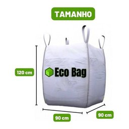 Saco Big Bag 1000 Kg 1m³ 90x90x120 Resistente Reforçado - 2