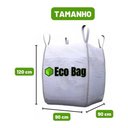 Ver imagem 2 de Saco Big Bag 1000 Kg 1m³ 90x90x120 Resistente Reforçado