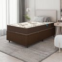 Ver imagem 2 de Cama Box Baú Solteiro Colchão Espuma D33 Marquês 88x188x60cm Marrom -Suporta até 90kg Por Pessoa