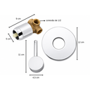 Ver imagem 4 de Kit Ducha Redonda 20cm Slim + Registro Monocomando para Ducha Completo de 1/2 com Acabamento Cromado