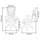 Ver imagem 3 de Cadeira Gamer Naja Braço Regulável Modelo Presidente Ecoflex