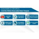 Ver imagem 5 de Conjunto Box Baú King: Colchão Espuma Paropas Molas Ensacadas Basic + Base Crc Suede Clean (