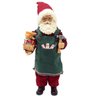 Boneco Papai Noel Fabrica Brinquedos Construtor Enfeite 30cm - 1
