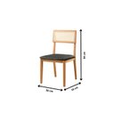 Ver imagem 5 de Conjunto de Sala de Jantar Mesa 120 cm com 4 Cadeiras Ava Marrom/Preto