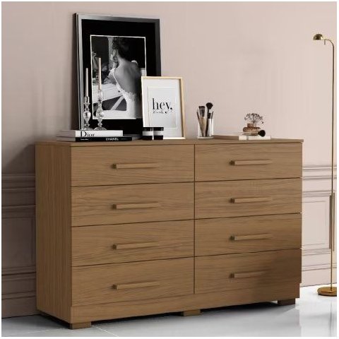 Comoda 8 Gavetas com 136 cm de Largura