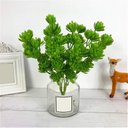 Ver imagem 2 de Kit 8 Planta Artificial Broto Suculenta Flor Arranjo 30cm
