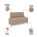 Ver imagem 6 de Sofá 2 Lugares Living 160cm Pé Palito Maraú Bouclê Creme K01 - D'Rossi