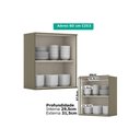 Ver mais imagens de Cozinha Modulada Connect 8 Peças 5 Aéreos + 2 Balcões + 1 Complemento C5p68 Duna Cristal2 Aéreos