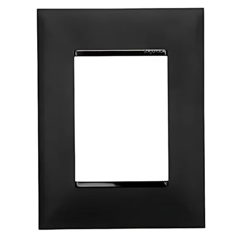 Placa 3 Postos 4x2 Preta 618503pt Pial Plus +