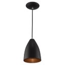 Ver imagem 2 de Kit 3 Pendentes Vegas Premium Gourmet Aluminio Preto/Cobre