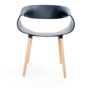 Ver imagem 6 de Kit 4 Cadeiras de Jantar Onda Preta Poltrona Confortável Grande White Arrow